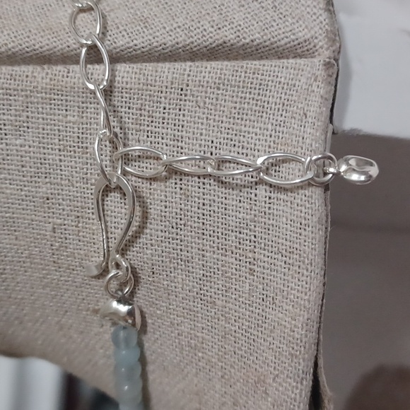 Jay King Sterling Silver Aquamarine Graduated Bead Necklace NIB - Picture 6 of 9